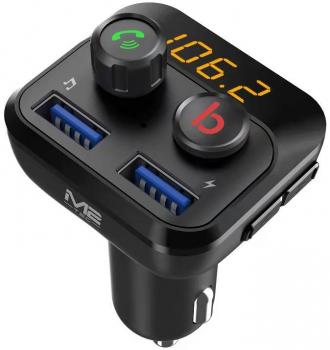 Auto FM-Transmitter mit Freisprecheinrichtung und 2x USB-Anschluss